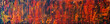 Background texture in oranges, reds and yellows for concepts, designs & ideas on fire, halloween, autumn - abstract art in panorama / header / banner style.