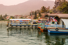 Boats In The Harbor Indonesia