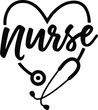 Nurse SVG, Nurselife, Nurse Life, Heart Stethoscope, Nurse Stethoscope,