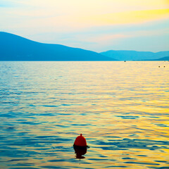 Wall Mural - Landscape with The Bay of Kotor in Montenegro