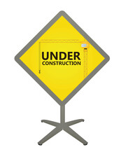 Wall Mural - Under construction sign. vector illustration.