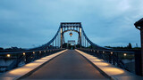 Fototapeta Miasto - Kaiser-Wilhelm-Brücke in Wilhelmshafen, Germany - Streetview