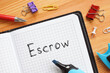 Escrow is shown on the business photo using the text
