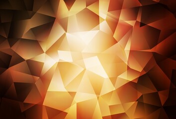  Dark Orange vector gradient triangles texture.