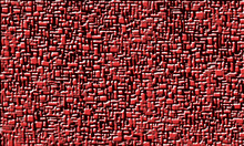 Small Red Irregular Tiles Pattern Background With Texture Effect.