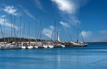 Wall Mural - 03,05,2021,Iskele, Urla, Izmir, Turkey,A view from the fishing port, 