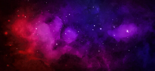 Wall Mural - cosmic artistic illustration. colorful space background with stars