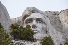 Sculptures Of US Presidents At Mount Rushmore National Memorial, South Dakota, USA