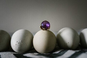 ring atop an egg