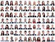 © ASDF - portraits of successful employees isolated on a white