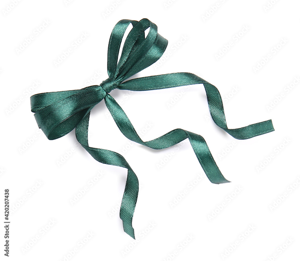 Beautiful bow on white background