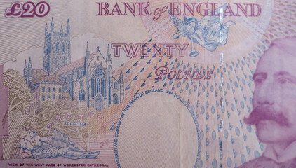 Sticker - World money collection. Fragments of England money