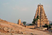 Natural Landscape And Virupaksha Temple At Hampi Karnataka India
