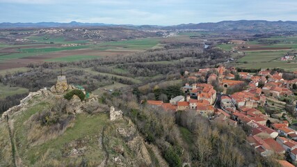 Sticker - village et volcans du Puy-de-Dôme