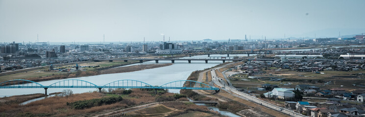 Wall Mural - 兵庫県・加古川市、高砂市.の景観