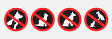 Do Not Enter With Animals Dog Cat Sign