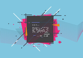 Vector, abstract geometric background