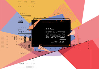 Vector, abstract geometric background