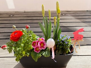 flowers in pots