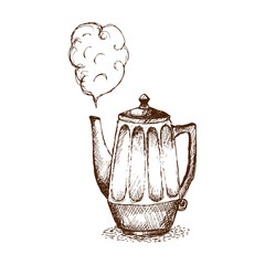 Wall Mural - Doodle Pot Illustration