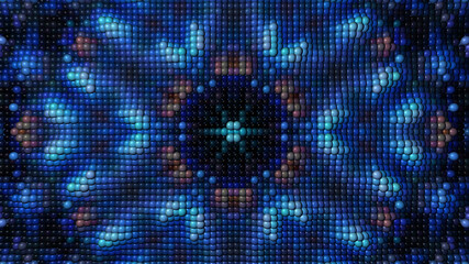 Abstract blue background with patterned pattern