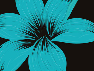 Poster - 
A trendy flower abstract background illustration, brush stroke

