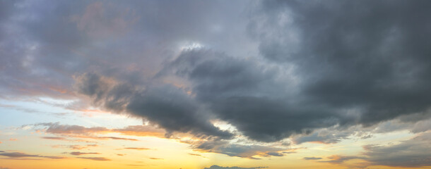 Wall Mural - Natural background: dramatic stormy sky