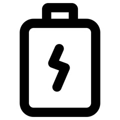 Wall Mural - 
Icon of mobile battery charging in filled style 

