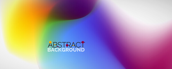 Fluid color gradient abstract background, trendy colorful wallpaper. Vector illustration for placards, brochures, posters, banners and covers