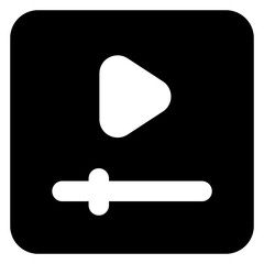 Wall Mural - 
An icon design of online video, editable vector 

