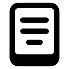 Wall Mural - 
Glyph design of mobile layout icon

