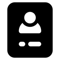 Canvas Print - a unique style icon of folded paper in glyph style