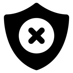 Canvas Print - solid design of catholic shield icon