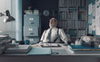 © stokkete - Lazy exhausted businessman napping in the office