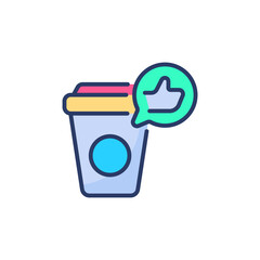 Like Coffee icon in vector. Logotype