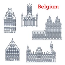 Belgium Travel Landmarks, Architecture Of Ghent