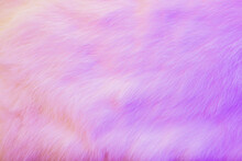 Lilac Fur Texture Background. Light Gentle Colored Pink Fur Texture With Idealistic Structure Of Hairs For Aesthetic And Perfect Design.