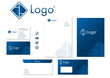 Corporate design stationary logo icons modern vector technology business 