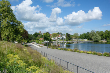 Wall Mural - Seepromenade in Eutin,Holsteinische Schweiz,Deutschland