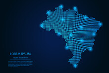 Forma do Brasil sunburst poligonal Mapa do país com raios estelares  coloridos ilustração Brasil imagem vetorial de gagarych© 380791688