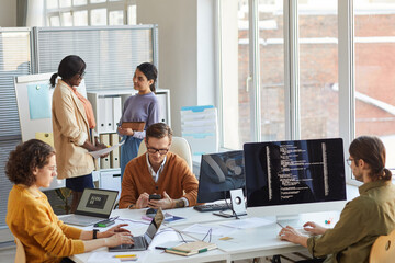 Diverse IT Development Team in Office