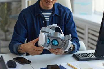 Man Developing VR Software