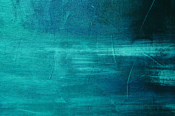 Canvas Print - Abstract blue painting background