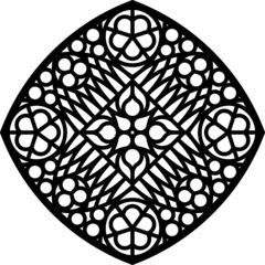 Rose Window, Fig. 21, square 1, triangular 2