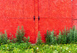 © unite images/Stocksy - red garage door