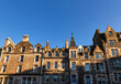 Typical sandstone terraced houses in Edinburgh, Scotland, UK