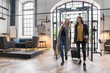 © Hernandez & Sorokina/Stocksy - Two Female Entrepreneurs Entering In A Hotel