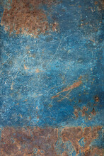 Rusted Blue Surface