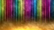 Abstract Vibrant Rainbow Color Lines, Stripes and Smoke