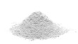 Talc powder pile isolated on white background 
